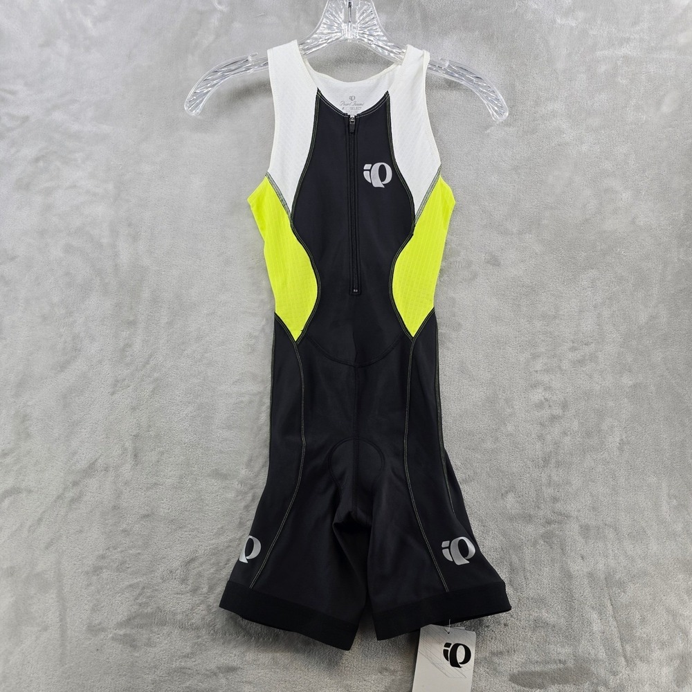 NWT Pearl Izumi Womens XS Select Tri Suit Black Lime Sleeveless One Piece